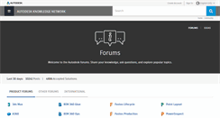 Desktop Screenshot of forums.autodesk.com