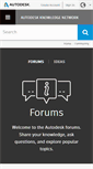 Mobile Screenshot of forums.autodesk.com