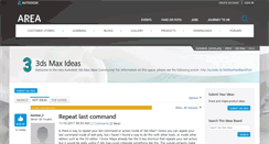 Desktop Screenshot of 3dsmaxfeedback.autodesk.com